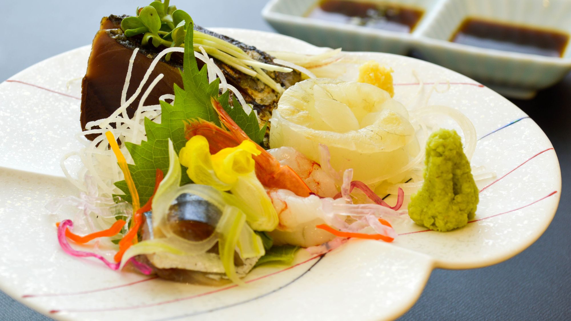 薫_2025秋料理｜かつおタタキ_お造り