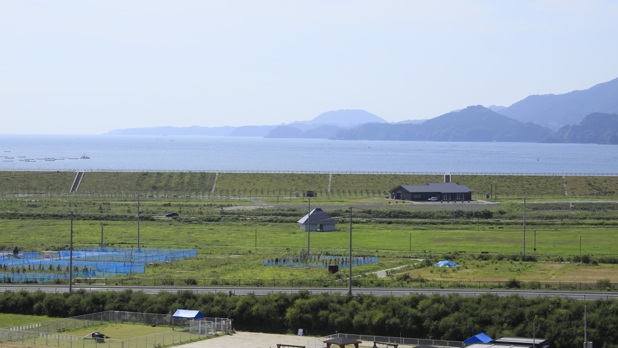 ホテルの屋上からの眺望