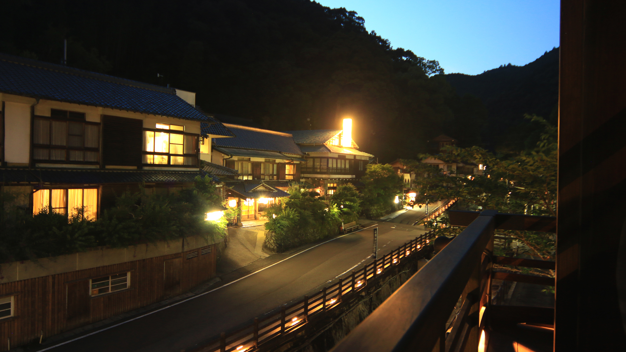 部屋からの夕景