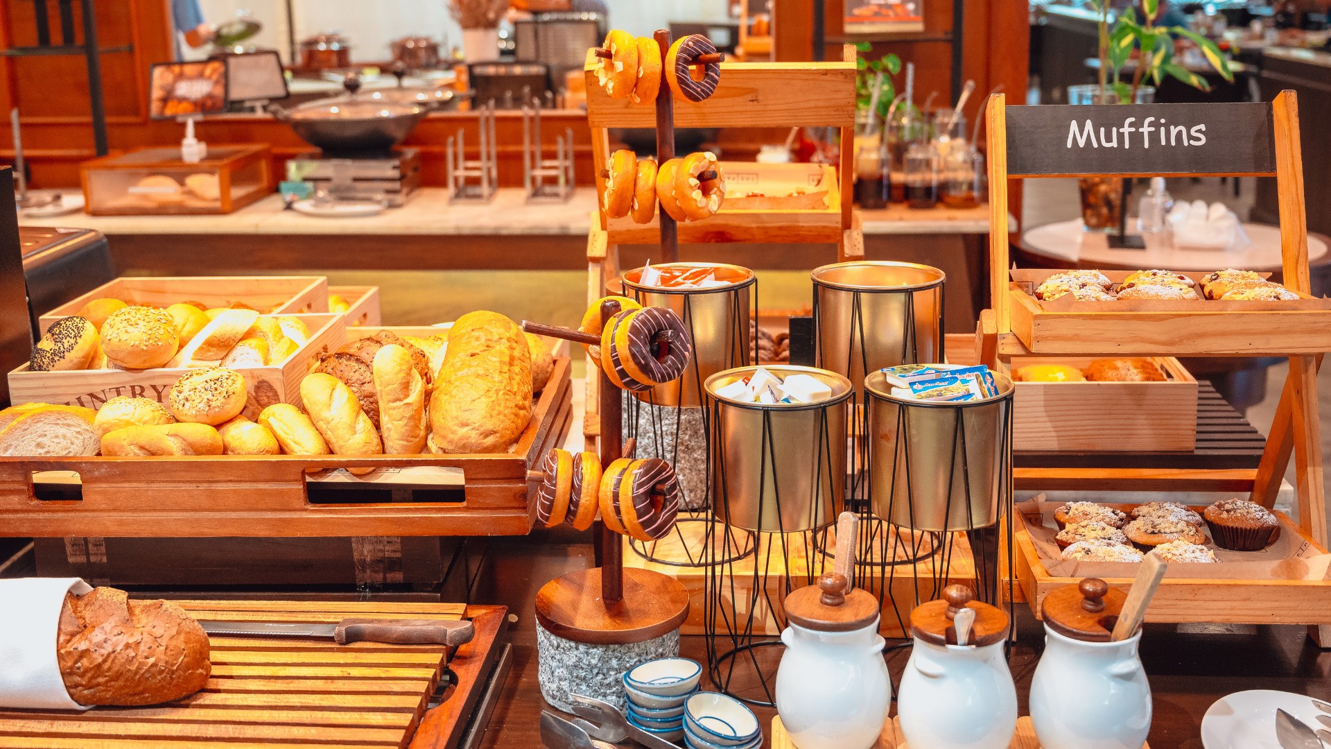 ホテルの朝食の雰囲気