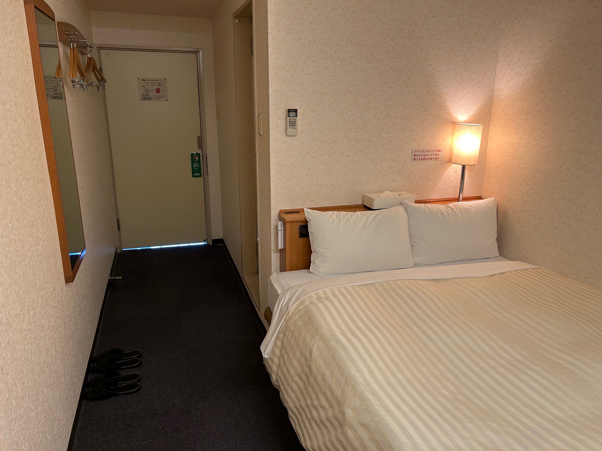 ベッド幅140㎝のダブルルーム