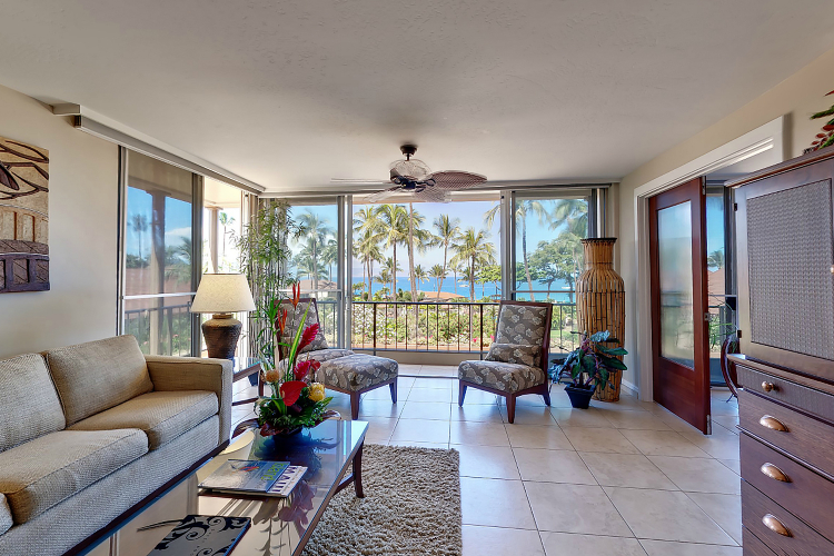 1ベッドルーム オーシャンビューのリビングルーム 一例