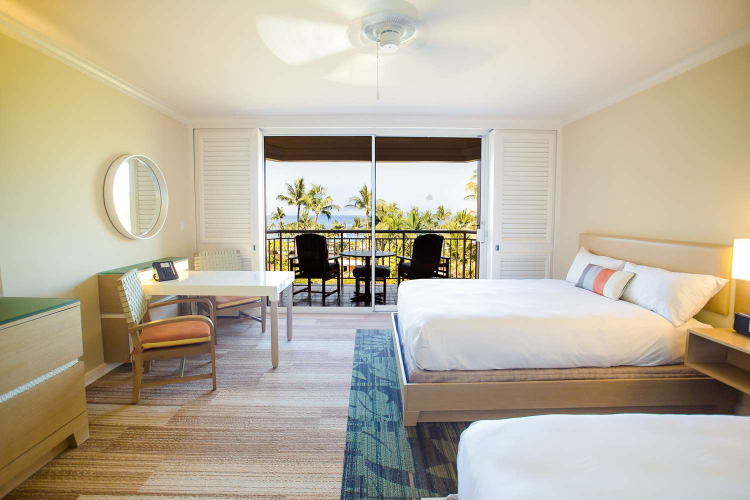 オーシャンビュー クイーンベッド2台 一例