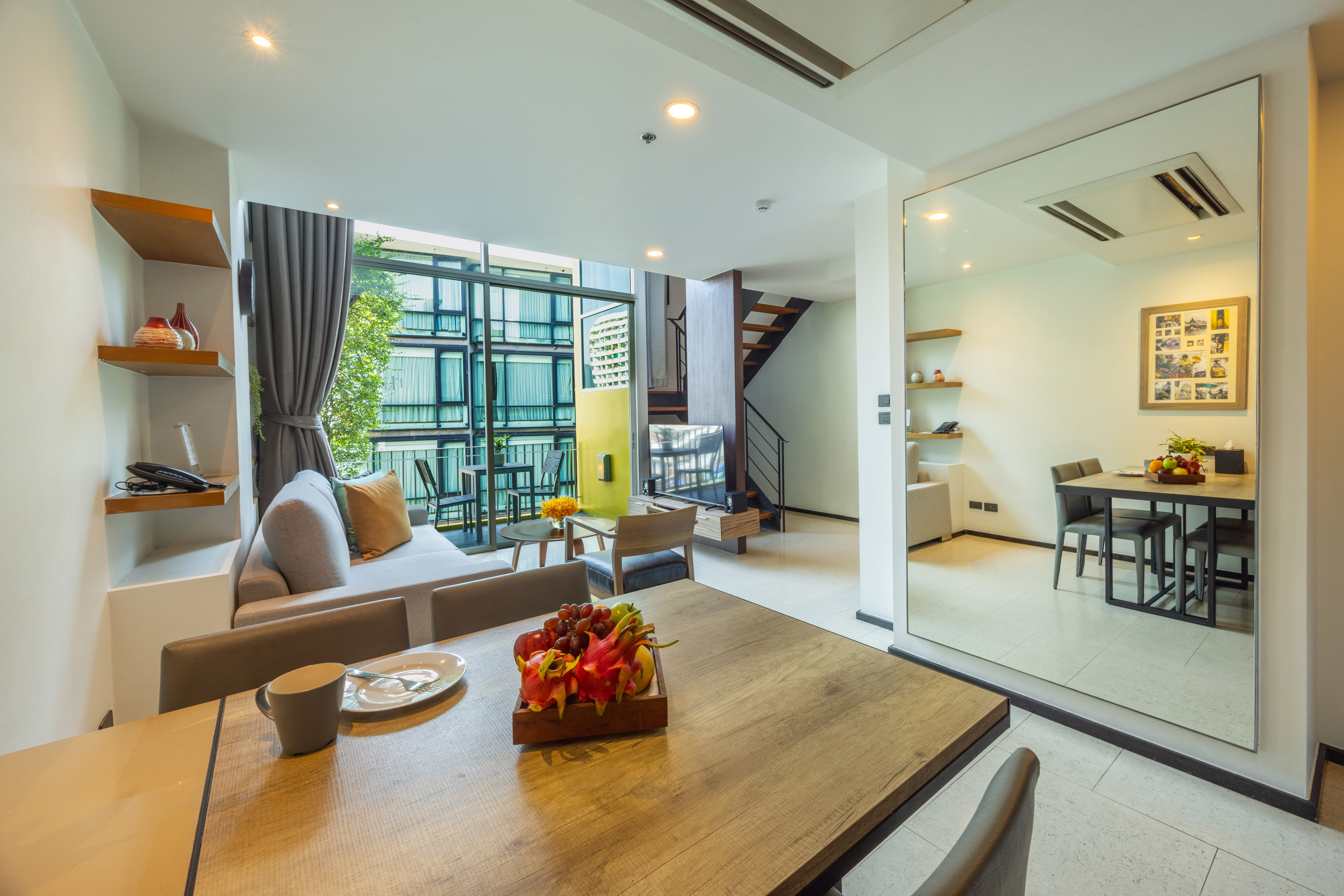 One Bedroom Duplex Suite - Living room