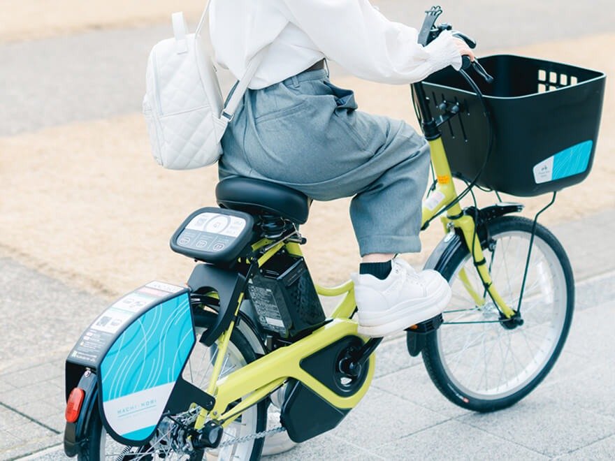 【まちのり】観光に便利！30分165円で市内を移動できるレンタサイクルのポートがホテル側にあります