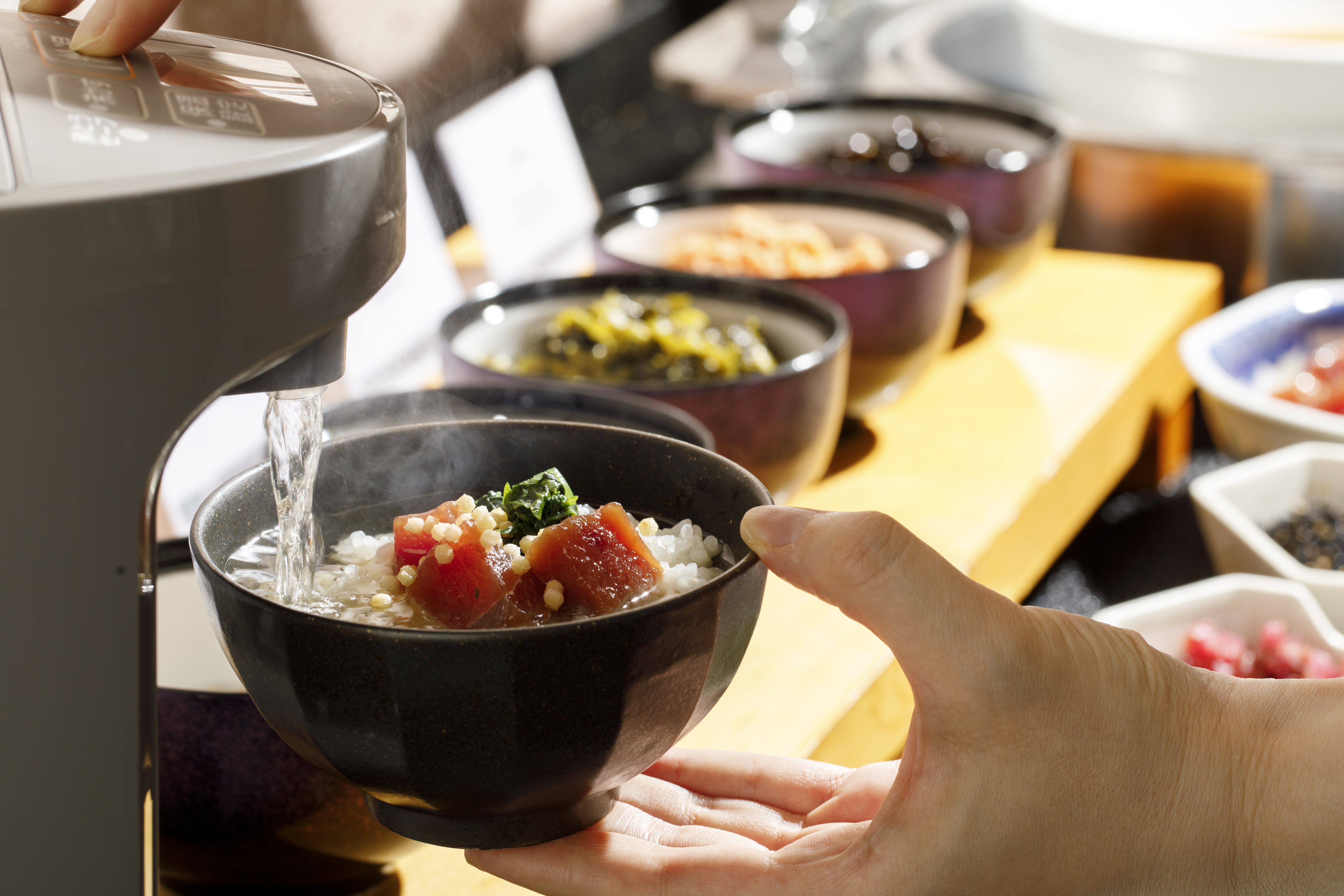 【朝食】県産コシヒカリを使用しています