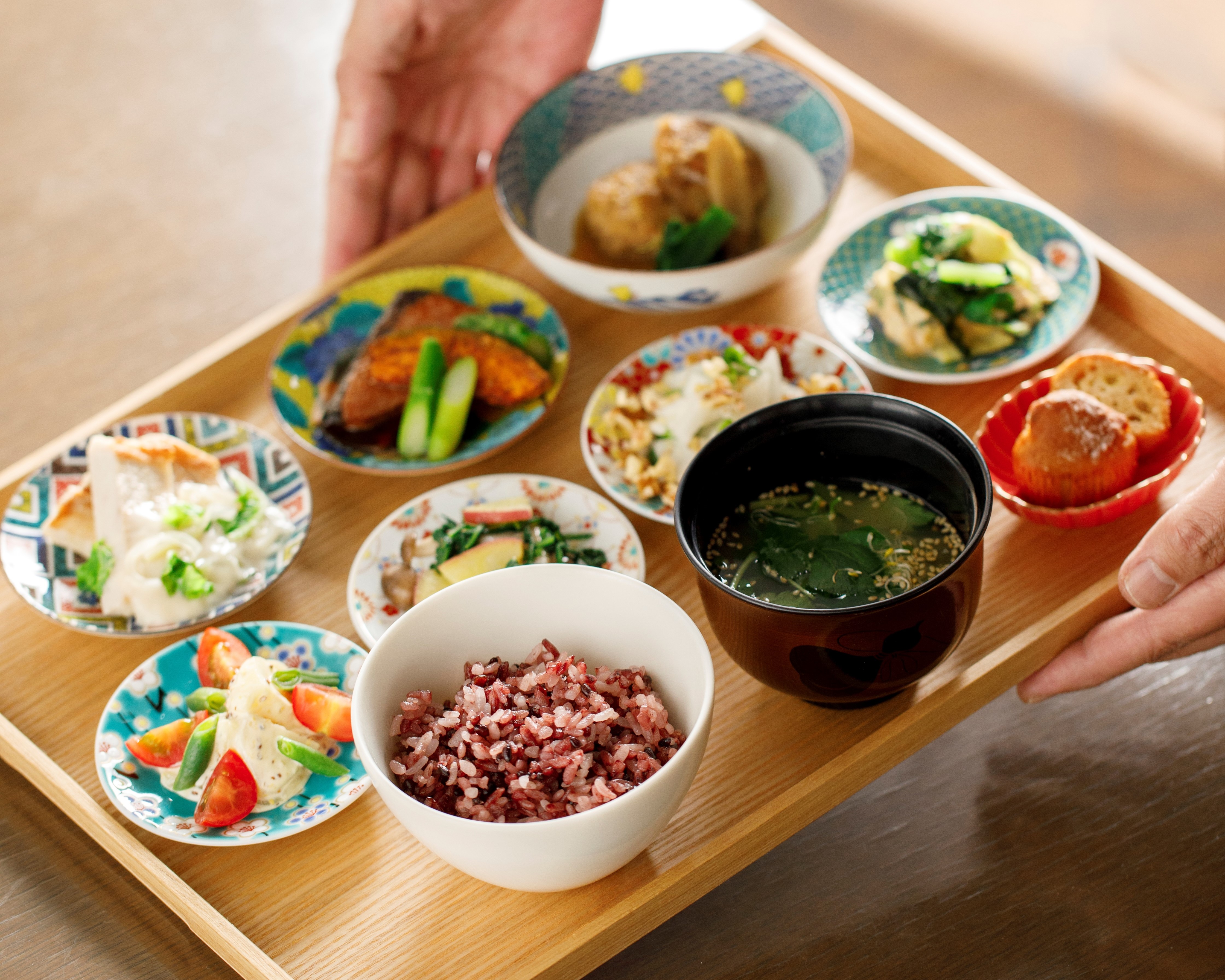 【朝食】タニタカフェとホテルがコラボした身体にやさしい御前※ブッフェの料金には含まれておりません