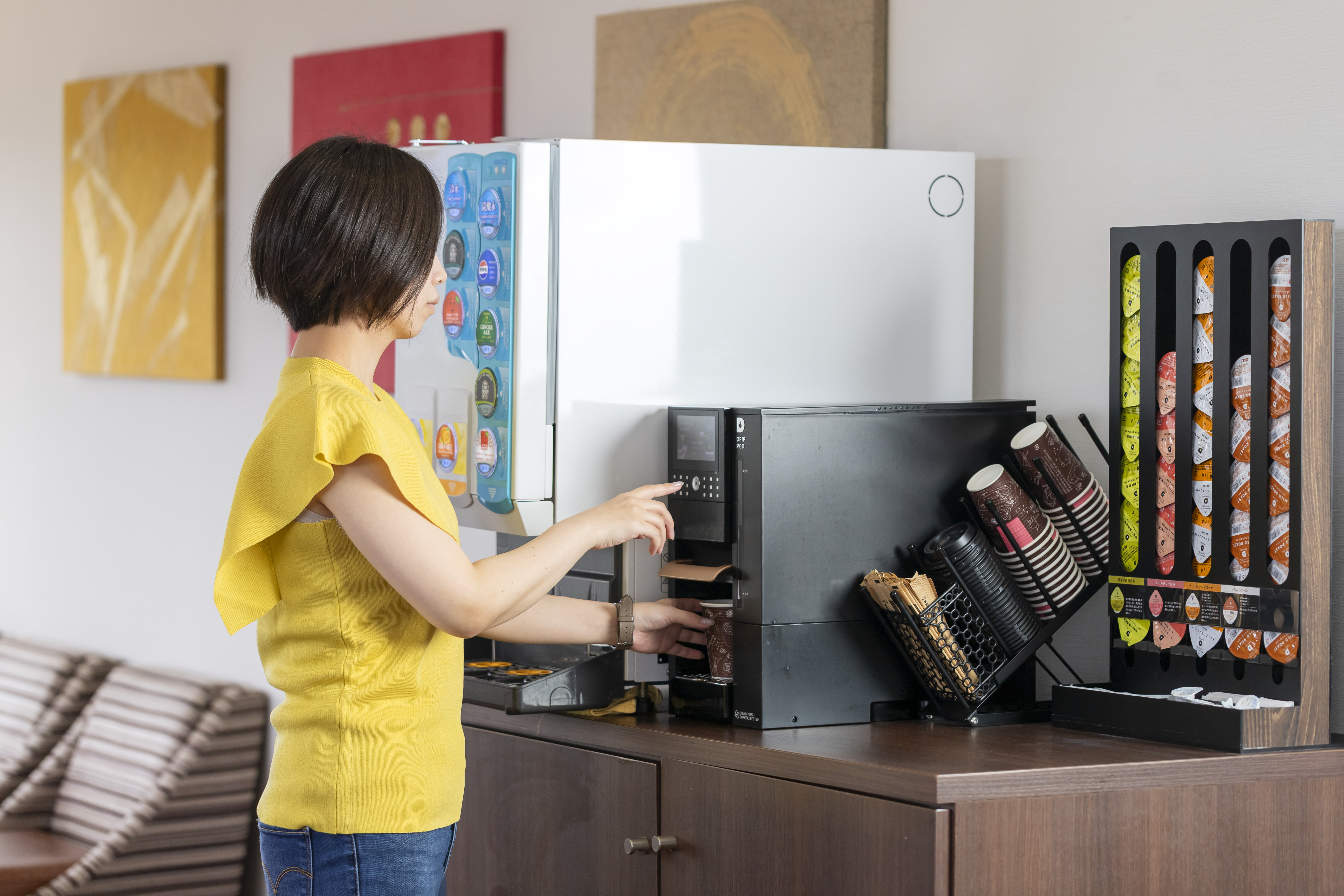 【ラウンジ「Le ciel」】宿泊ゲストはコーヒーやソフトドリンク無料♪