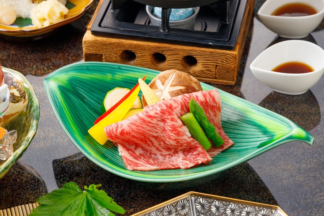 【飛天館】2026年5月6月料理長特選◆讃岐オリーブ牛の焼きしゃぶとオリーブ豚の沢煮【個室食】