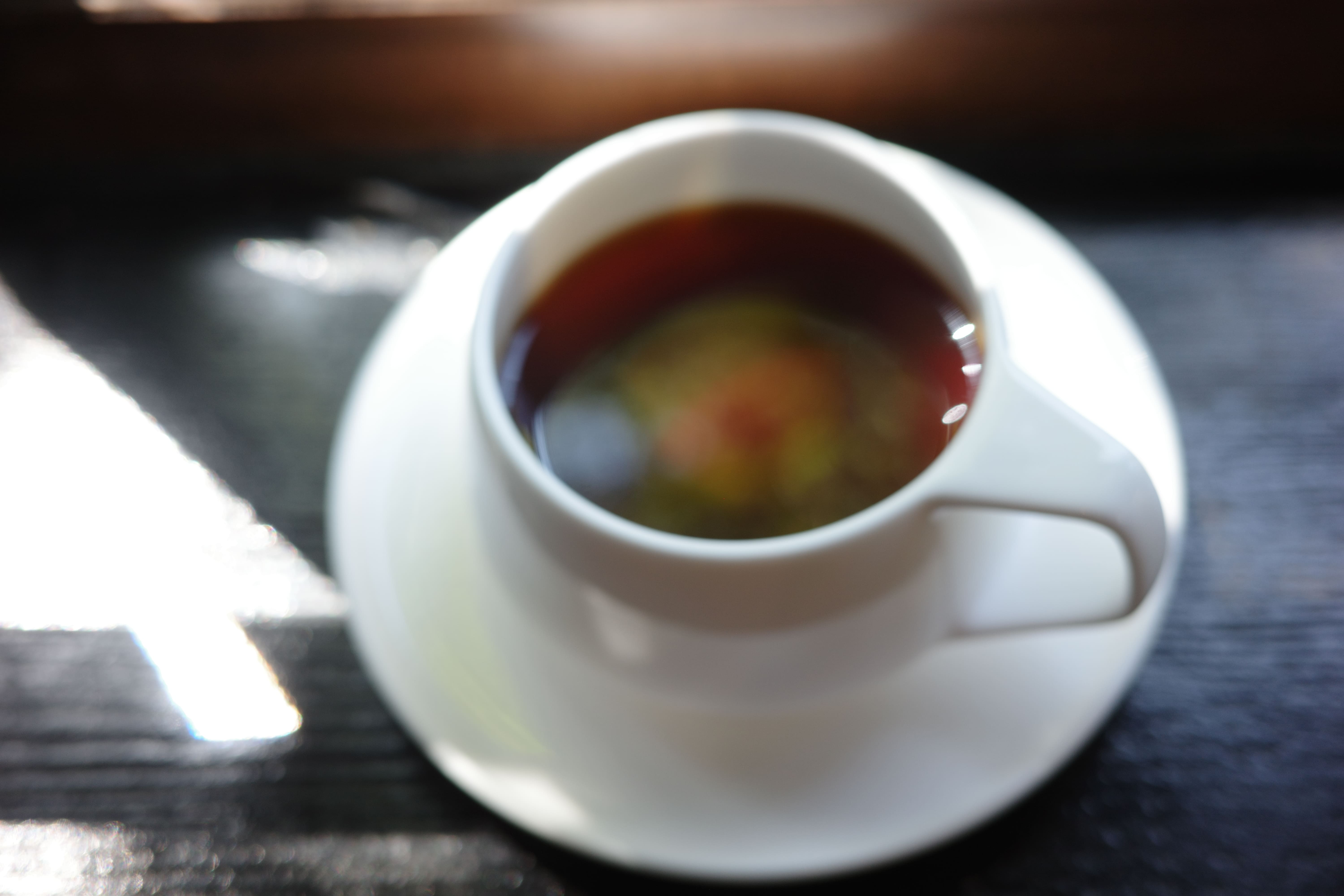 食後はハンドドリップコーヒーを