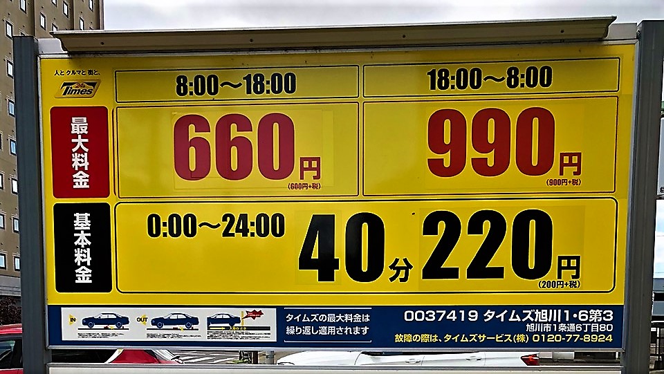 【提携駐車場】タイムズ１－６第３　看板