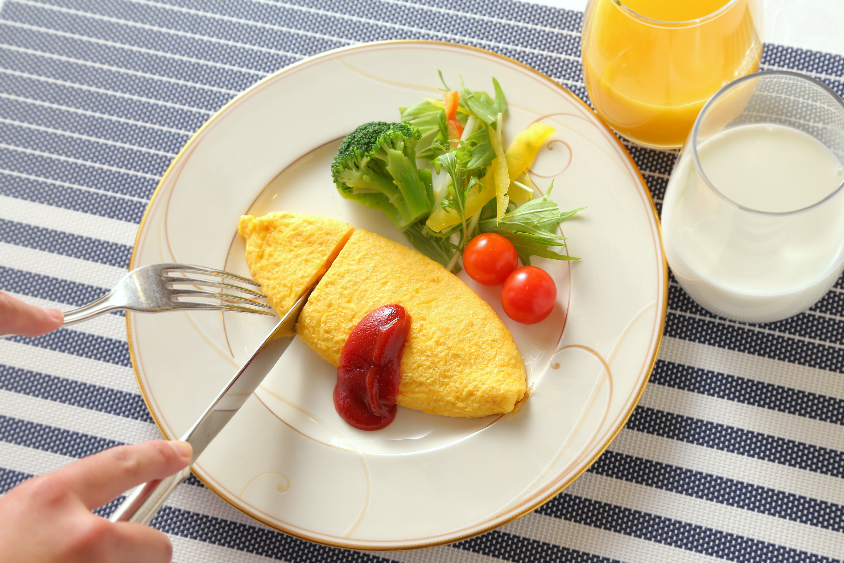 ふわふわのオムレツ（朝食）