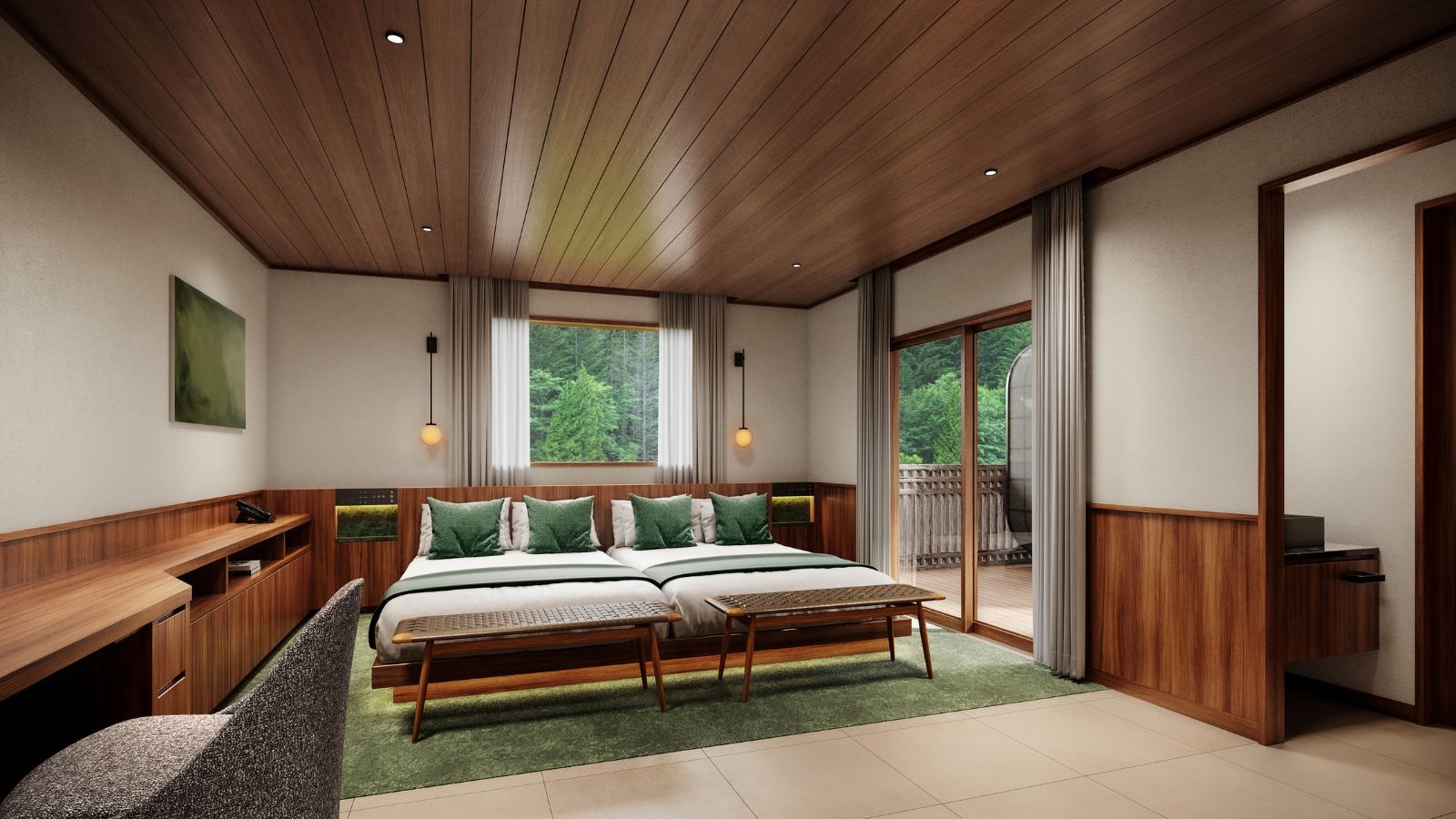 サンカラヴィラスイート　メインベッドルーム