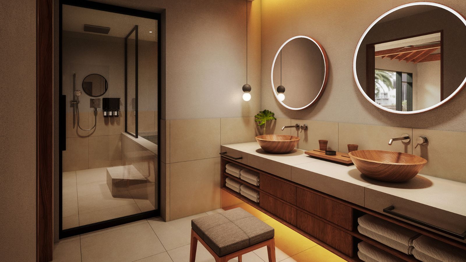 サンカラヴィラスイート　浴室