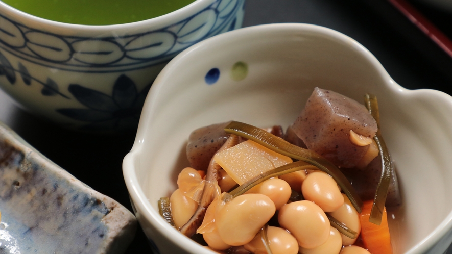 【料理】　朝食　手作り煮豆