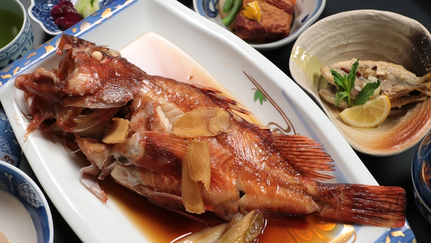 【料理】　旨魚料理　ハナカサゴの煮付け