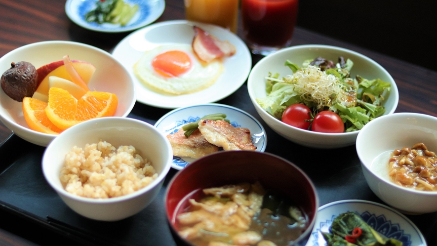 【ご朝食バイキング】健康的なご朝食で朝の活力に。