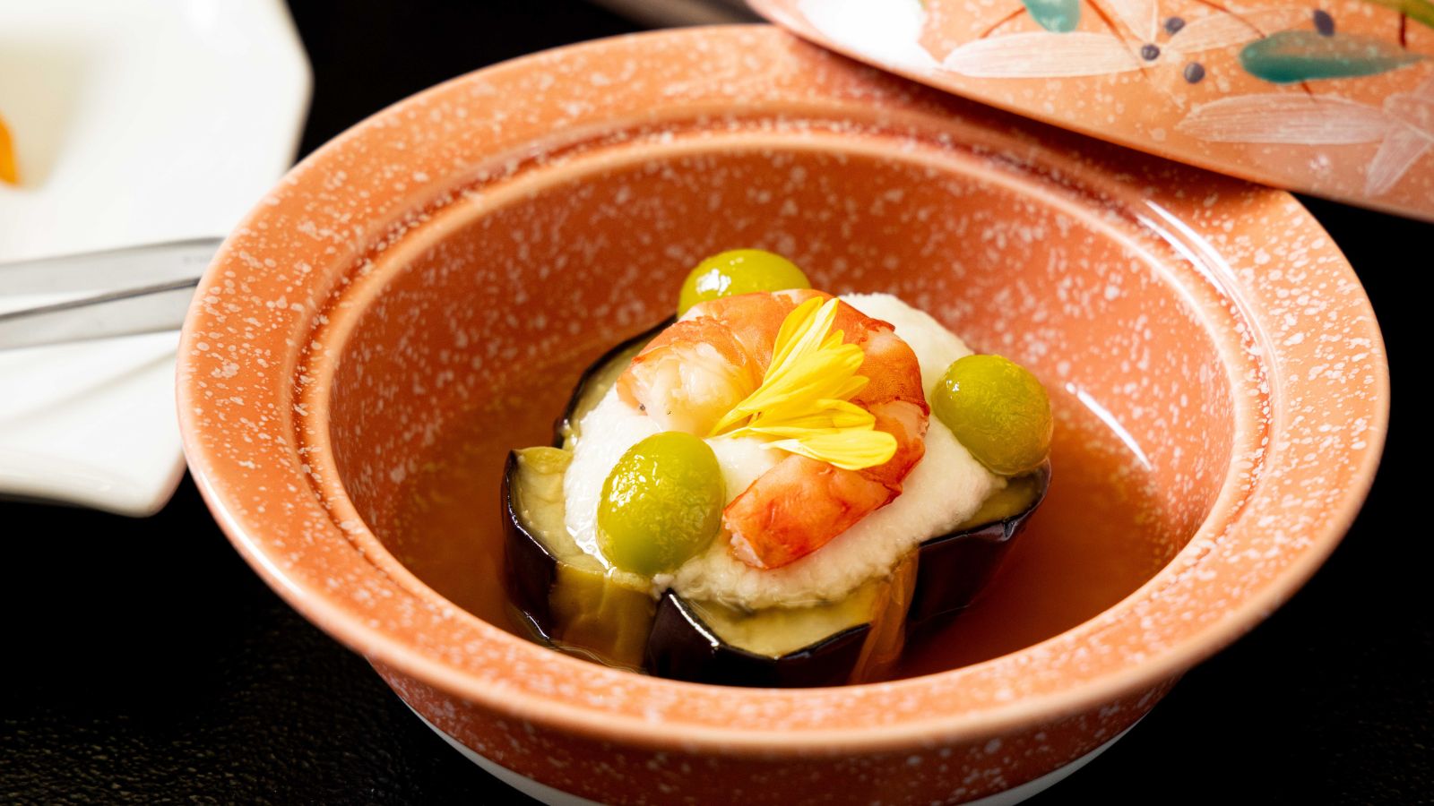 【夕食】海老と野菜の含め煮仕立て