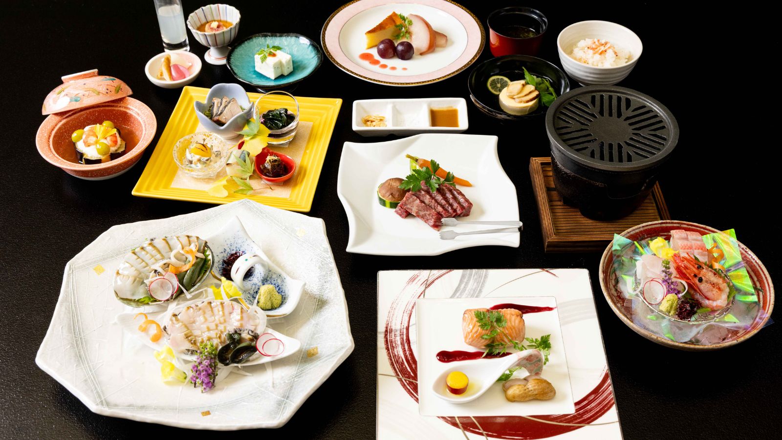 【アワビ会席】アワビを主役に据えた、季節の会席料理