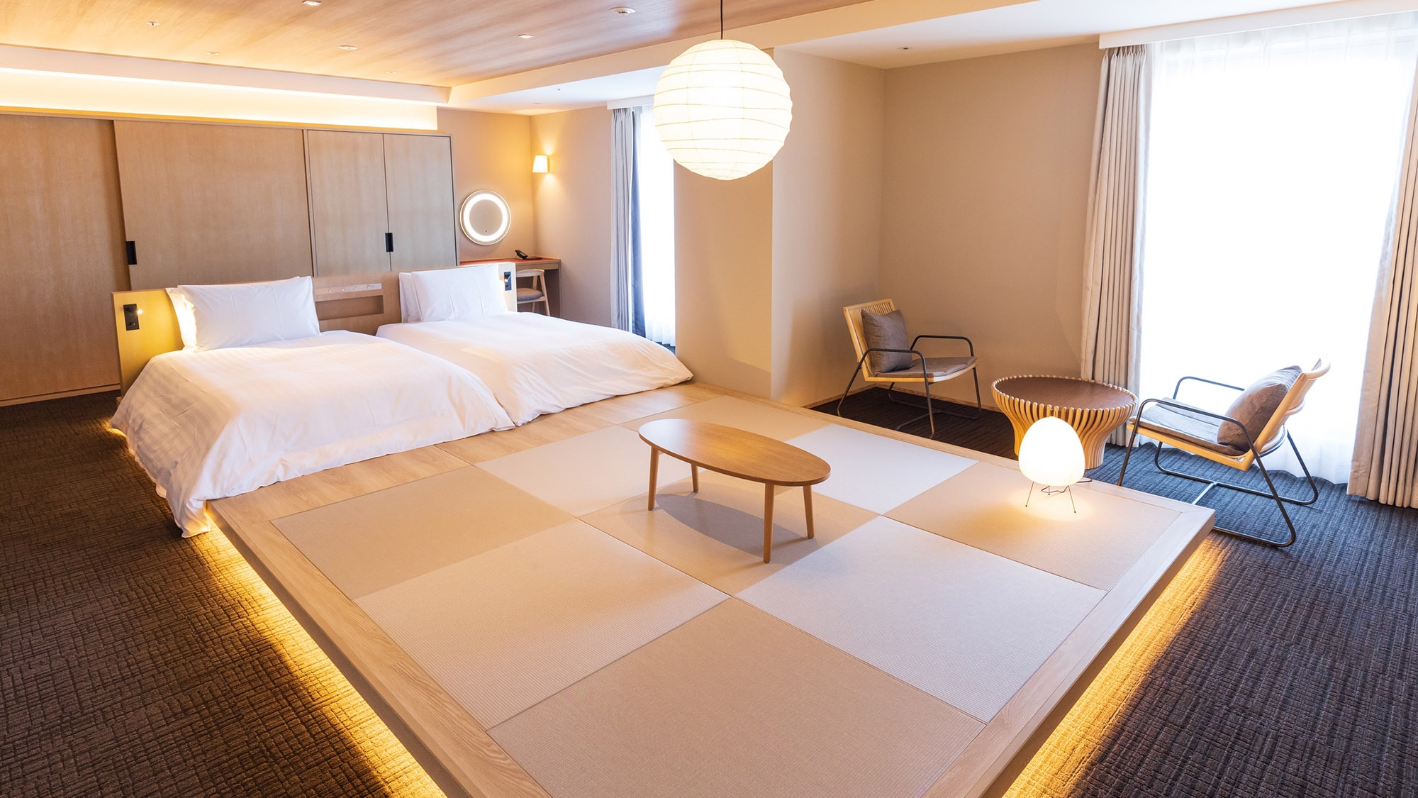【18時チェックイン】Modern Japanese-style Room【朝夕２食付】