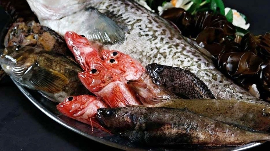 地元の魚介類は鮮度抜群。