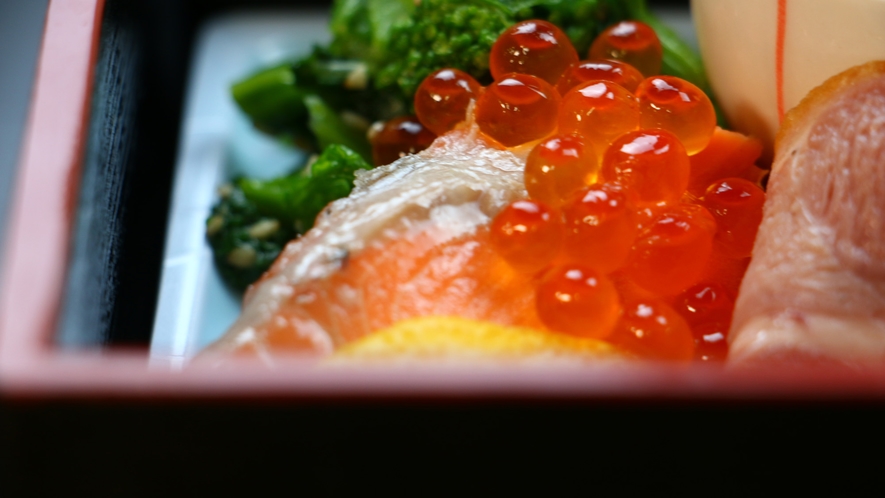 #夕食一例＿北海道の食材がメイン。楽しみに来られるお客様をお待ちしております。※写真はイメージです
