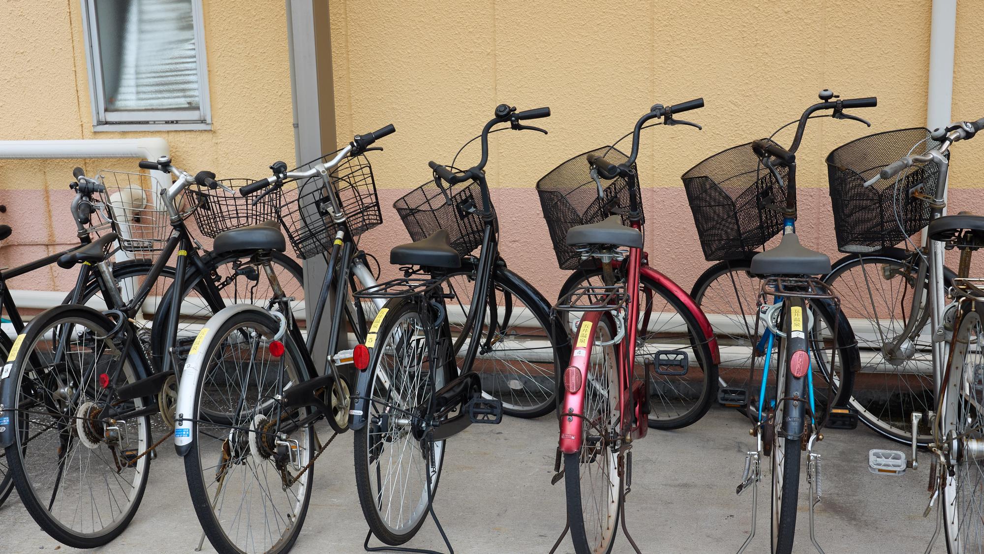 ・【レンタル自転車】周辺観光に便利な無料貸出自転車をご用意しています。