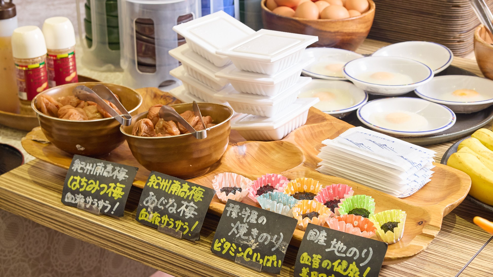 ・【ご朝食】あきたこまちを堪能いただける品をご用意しております