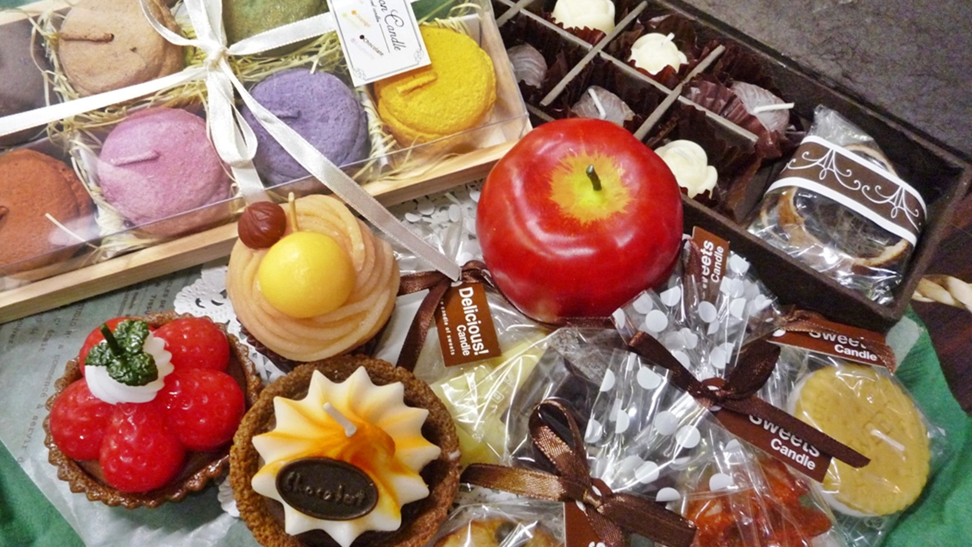 *【キャンドル】まるで美味しそうな本物のお菓子？全部キャンドルなんです！