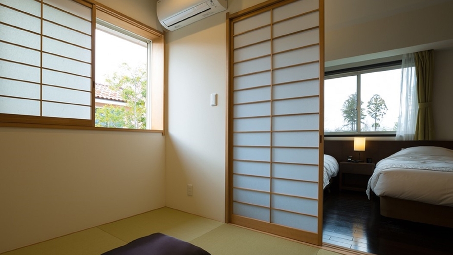 【ファミリーロッジ　フォレストテラス】2階には琉球畳の和室をご用意