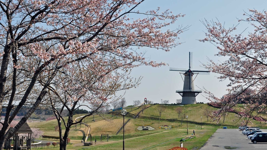 【周辺：長沼フートピア公園】オランダ風車がシンボルマーク○