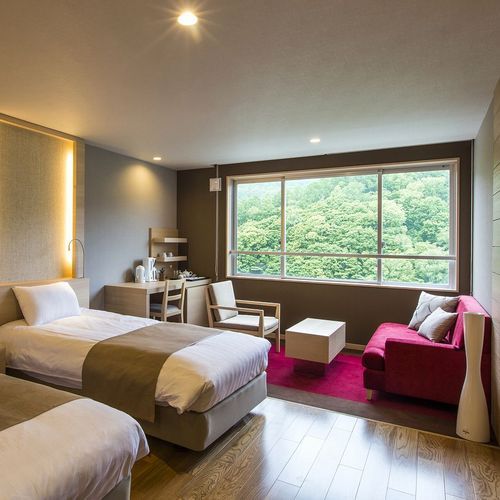 [Ladies' twin room] 38㎡ Western-style room type. We also have amenities exclusive to the ladies floor.