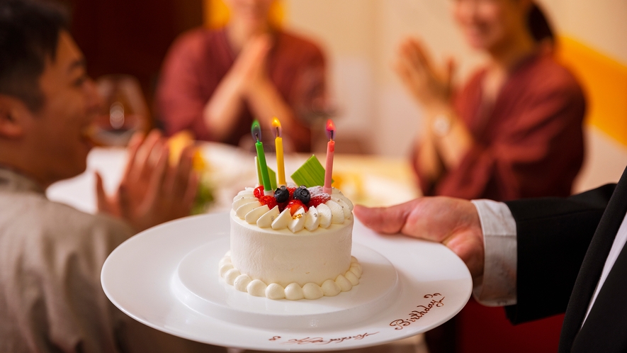 【ZEN・一例】お誕生日のサプライズにもお応え致します。（3日前までにご相談下さい）