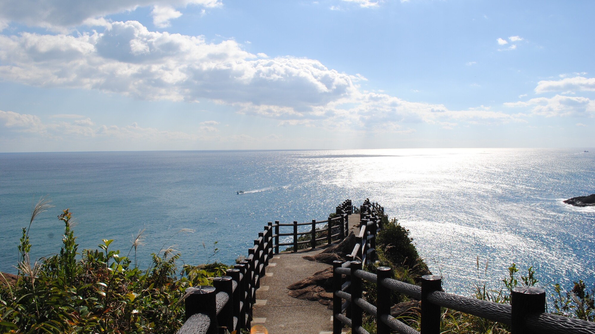 日向岬　一面大海原の絶景が望めます！（ホテルより車で約15分）