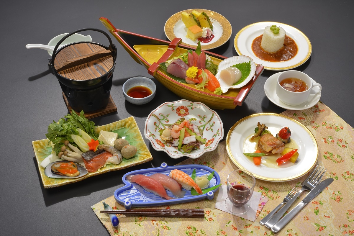 ＜１泊２食付き＞【スタンダード】あわび陶板焼き付き！三陸の海の幸と珍味を味わう大杯御膳