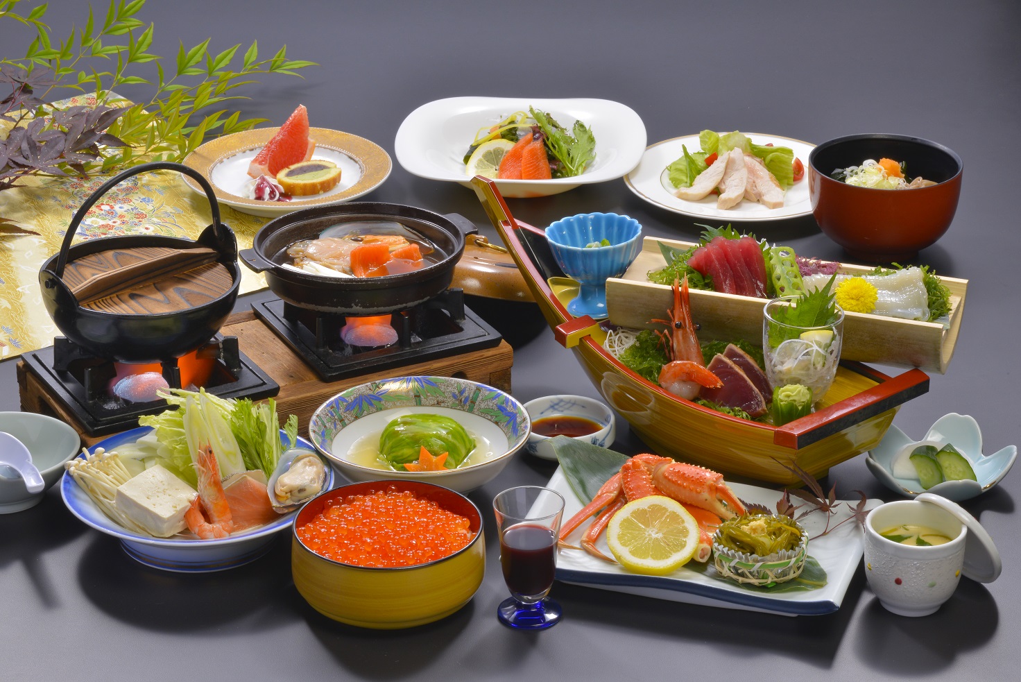 料理一例　鮭つくし会席