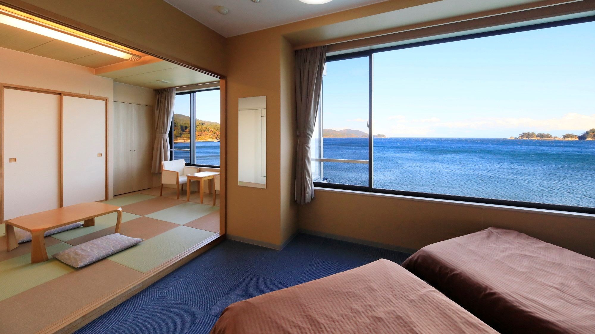【海側・オーシャンビュー】和洋室（トイレ付き※アウトバス）