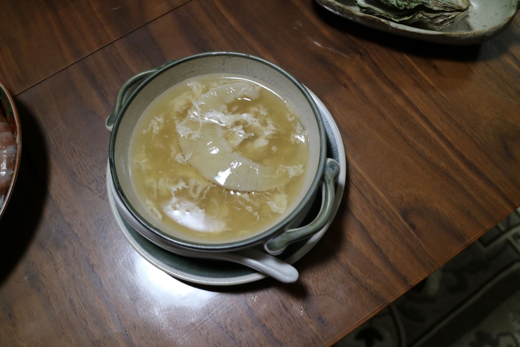 民宿 天心のふかひれスープ
