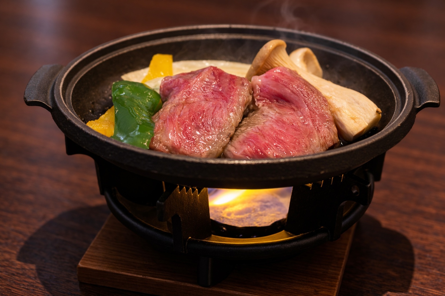 （Cプラン）基本料理+国産牛ヒレの陶板焼き〜1泊２食付〜