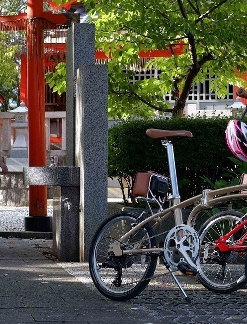 朝から京都駅で荷物をお預かり＆そのままレンタサイクルで観光へGO!