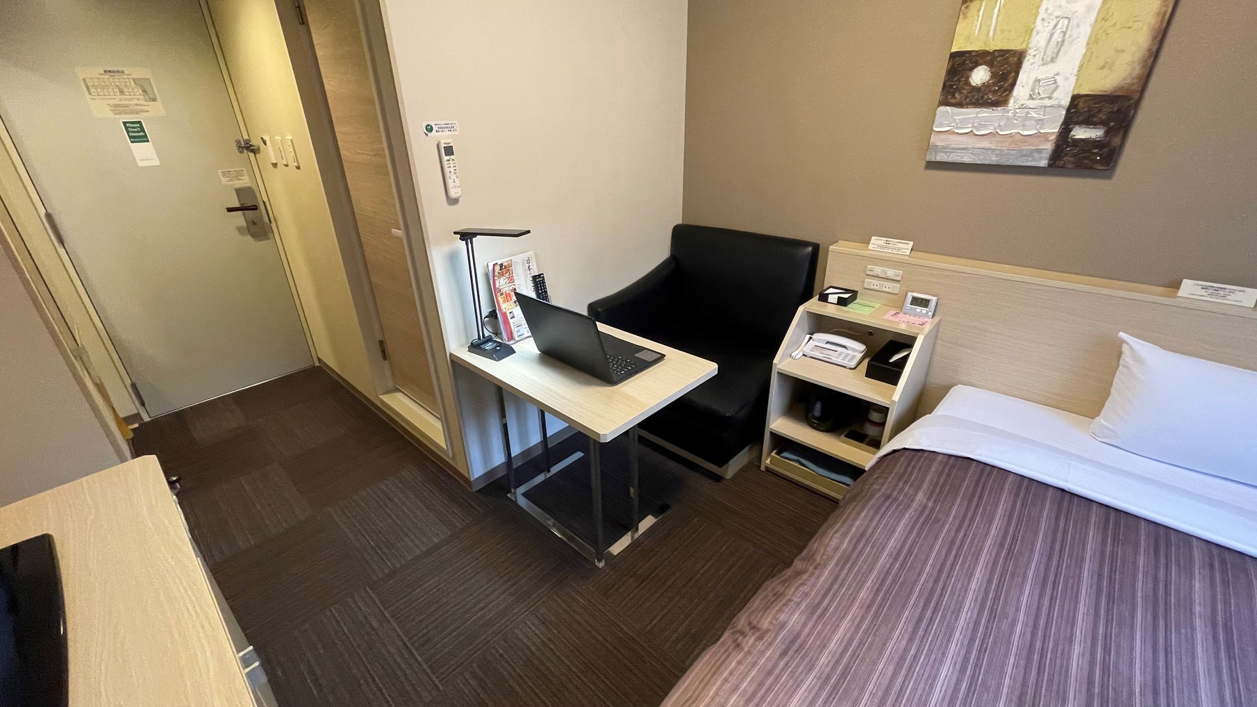 スタンダードシングルルーム　ベッドサイズ200㎝×130㎝（10平米～）