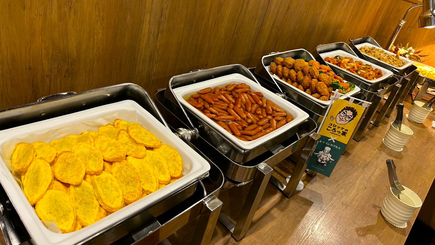 【無料】30品目以上の和洋朝食バイキング:6:30~9:00