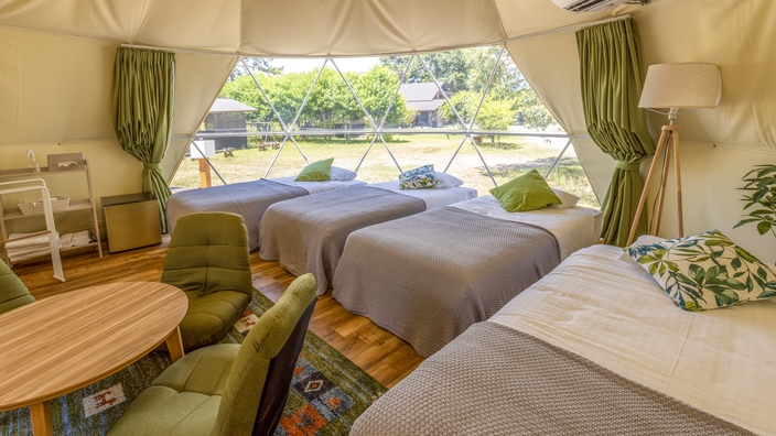 【グランピングオープン記念★1泊2食】シガリズム体験！滋賀牛満喫BBQ＆朝食焼立てパン♪【ペット可】