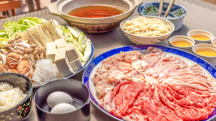 【グランピング秋冬限定・1泊2食】大好評復活★選べる滋賀牛鍋or近江鴨鍋＆朝食パン★ペット可