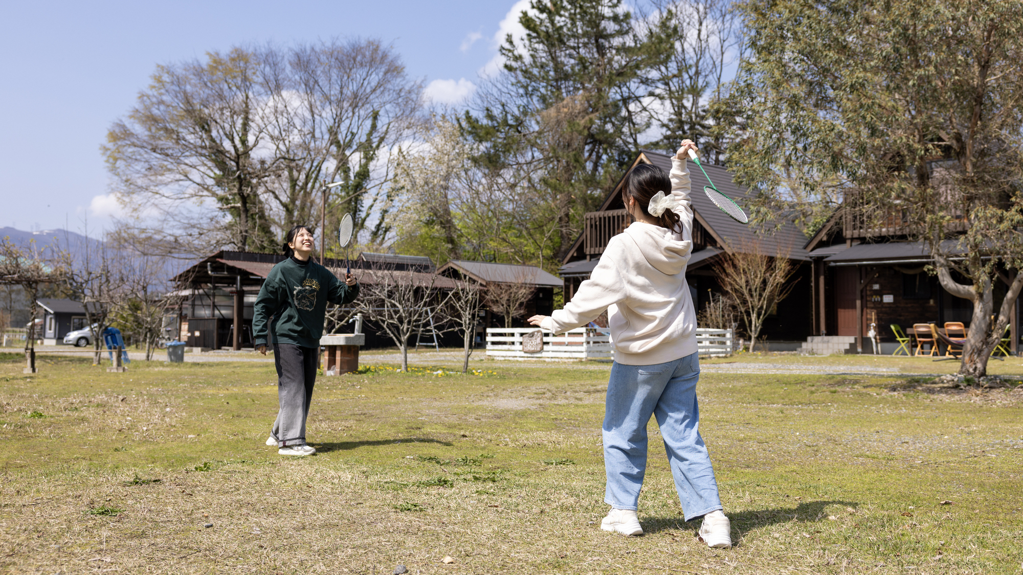 貸出遊具でリフレッシュ！