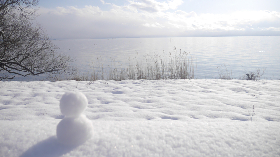 雪景色の琵琶湖もおすすめですよ♪