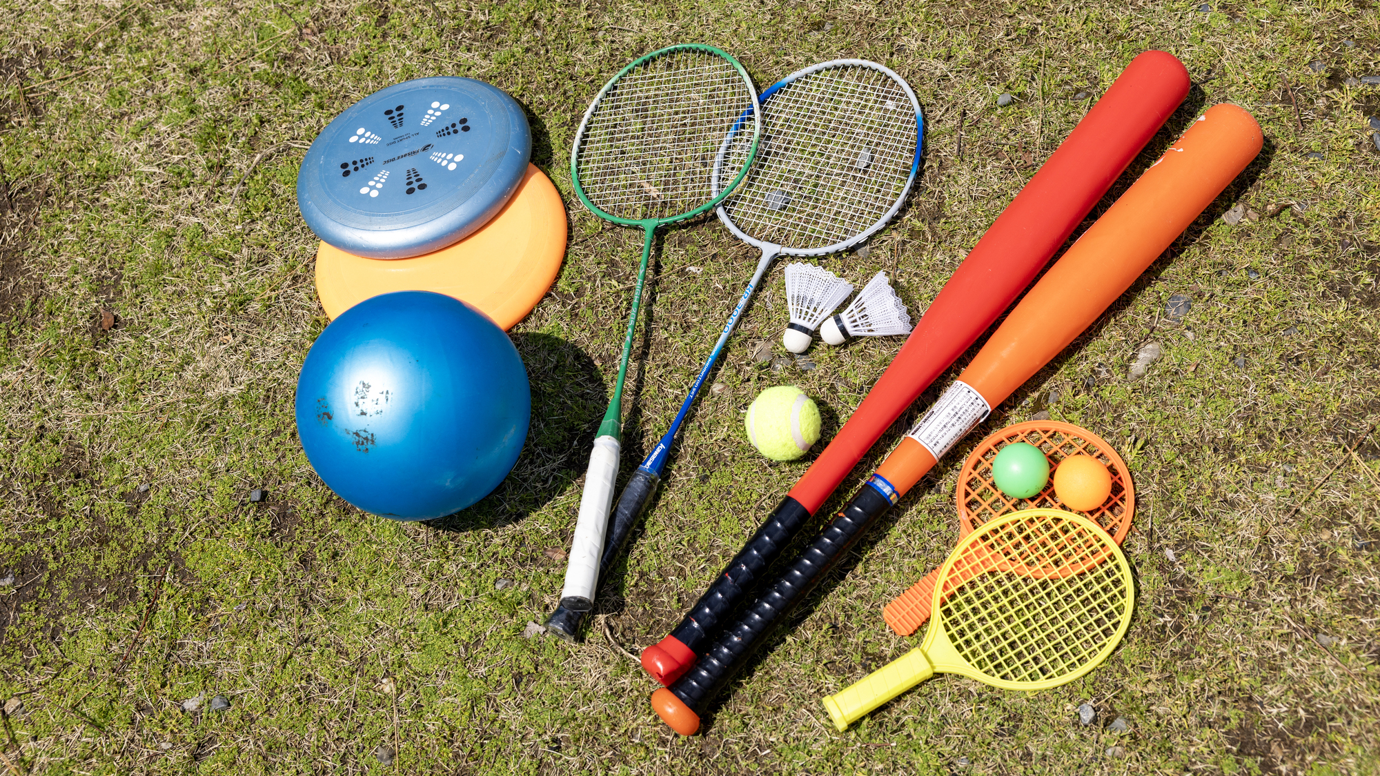 敷地内でお楽しみいただける、貸出遊具！