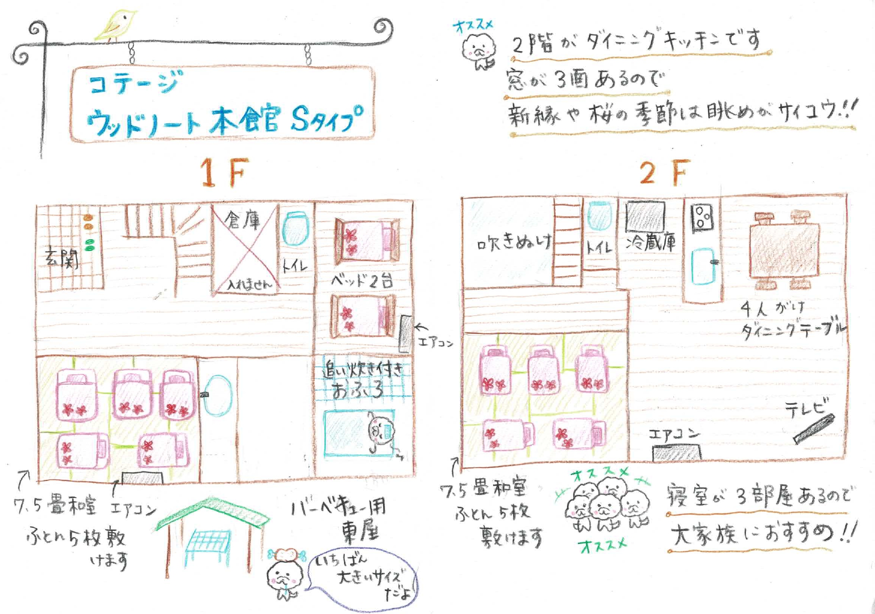 本館Sタイプ間取り図