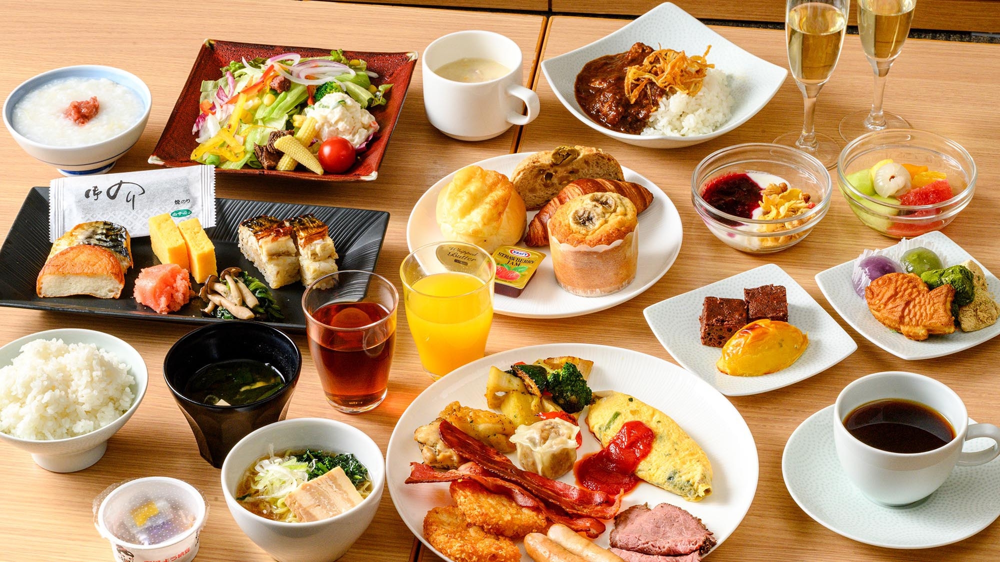 ≪ビュッフェでご提供≫【自慢の朝食付きプラン】浅草・東京観光/ビジネス利用に