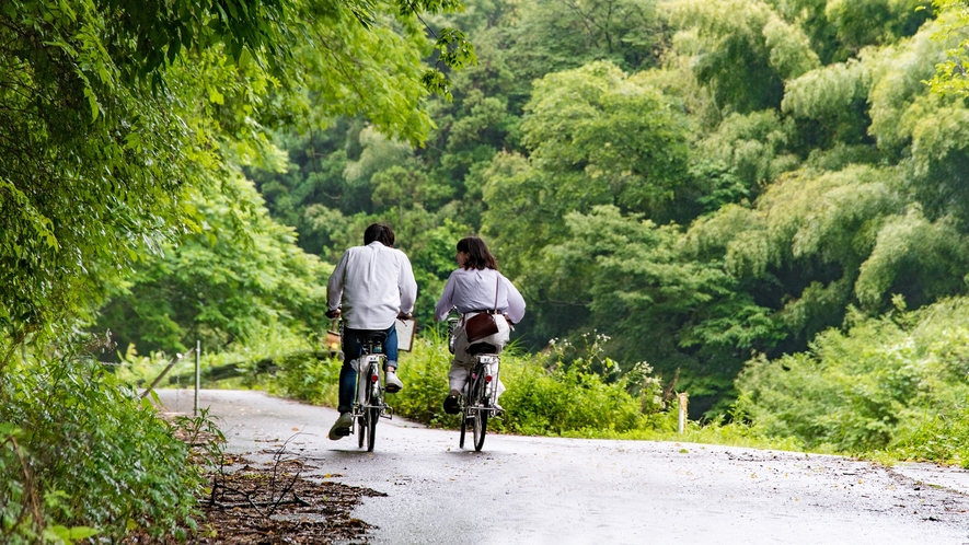 *【石見銀山エリア】自転車を借りて、さぁ観光へ！